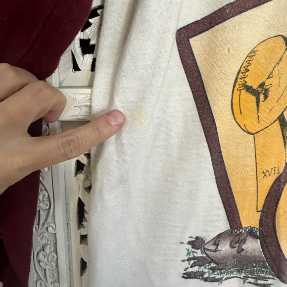 Vintage Washington Commanders Hog Super Bowl XVII Varsity T Shirt Sz Medium - Picture 3 of 7